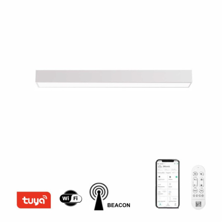 liTE LUNGO Smart griestu lampa WHITE 90cm 29W 2204lm Tuya WiFi BEACON