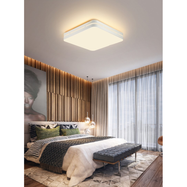 LED RGB Ceiling light square 30cm 24W Wi-Fi