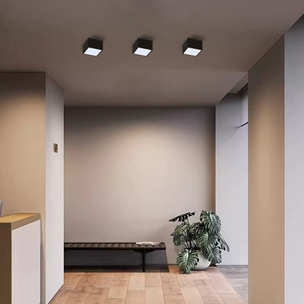 2x Smart šūnu lampa 15x15cm 12W melna Zigbee