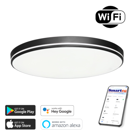 Viedā lampa 51cm 48W melns Wi-Fi