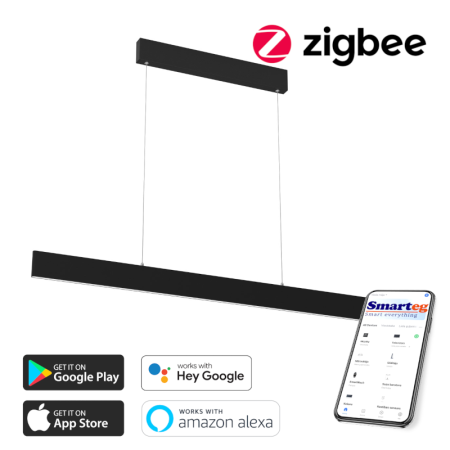 Viedā šūnu lampa 118cm 18W melna (Zigbee)