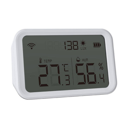 Viedais temperatūras un mitruma sensors  NAS-TH02W ZigBee Tuya ar LCD ekrānu