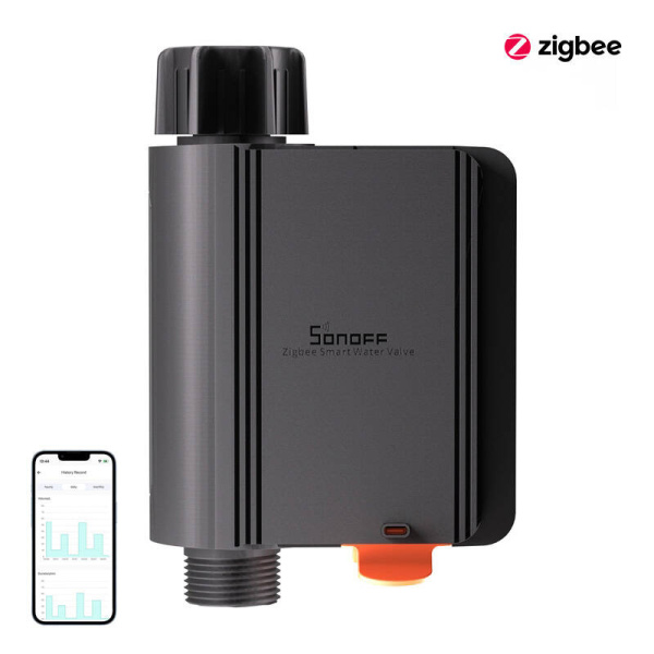 Smart ZigBee ūdens vārsts/mērītājs SONOFF SWV-BSP (3/4)
